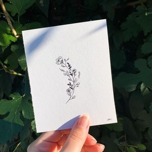 Wildflower drawing